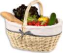 Kesper Woven piknika grozs ar auduma