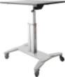 StarTech Mobile Sit Stand Workstation Melns