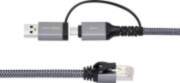 MicroConnect USB kabelis USB-A USB-C RJ-45