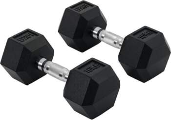 Homcom hanteles 2× 10 kg