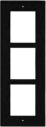 2N ENTRY PANEL 3MOD. FLUSH FRAME/BLACK/