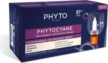 Phyto Phytocyane progresīvās matu kopšanas ampulas