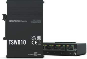 Teltonika TSW010000000 DIN Rail Switch, 10