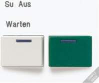Jung LS642B-2 nosegplāksne Ackermann sērijai, balta
