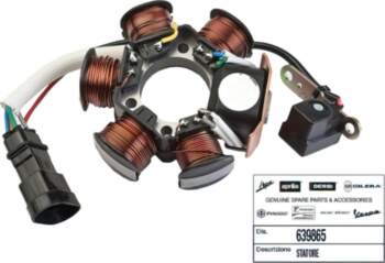 Aizdedzes stators Piaggio pēc 1999