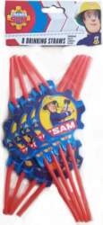 Dzērienu salmiņi Fireman Sam 8 gab