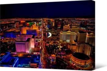 ViarCanvas Foto gleznas Naktsdzīve Lasvegasā 50x70