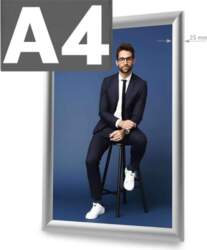 Click rāmis A4 STANDARD SILVER