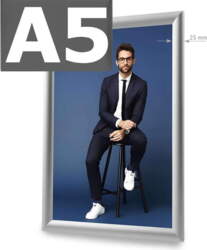 Click rāmis A5 STANDARD SILVER