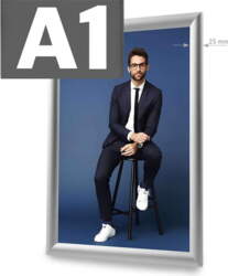 Click rāmis A1 STANDARD SILVER