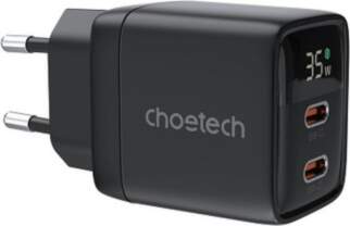 Charger CHOETECH GaN 2xUSB Type-C: 35W