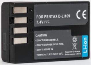 Extra Digital Pentax, battery D-Li109