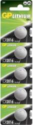 GP LITHIUM BUTTON CELL CR2016