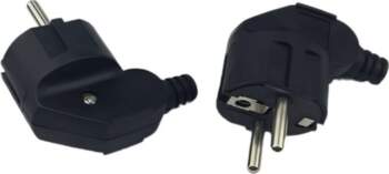 MicroConnect Angled schuko power plug,