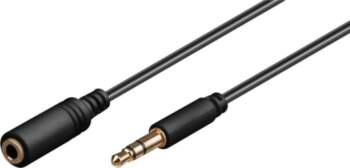 MicroConnect Headphone & AUX Cable, 2m