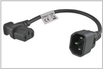MicroConnect Power adapter C13 C14 angled