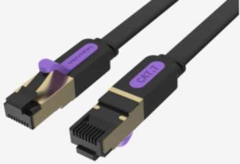 PATCH CABLE CAT.7 FLAT/10M BLACK