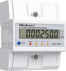 Qoltec 50980 Three-phase electronic meter with