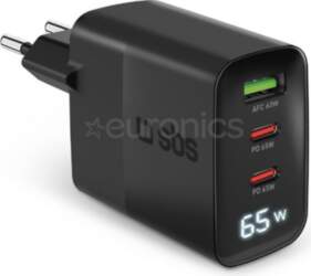SBS LCD Wall Charger, USB-A, 2x