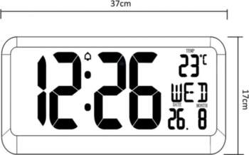 MACLEAN Large Digital Clock Wall Mount