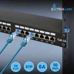 Patch Panel - Extralink CAT6A STP