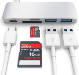 Satechi Universal USB-C Passtrough Hub Space