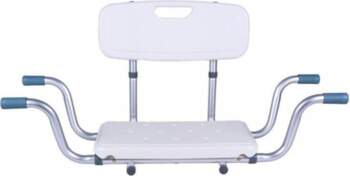 ANTAR Recessed bath bench with back