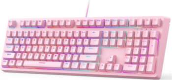 Aukey KM-G15 Blue Switch Pink