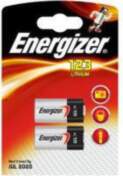 Energizer CR123/CR123A single Use 2 pack