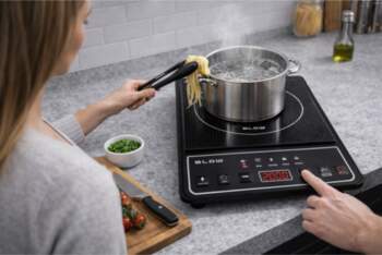 Induction cooker, single-burner, adjustable hob, 2000W