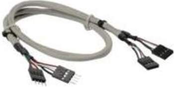 InLine USB Anschlusskabel 2xPF4/S - 2xPF4/B