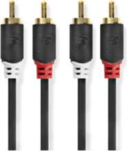 Kabelis Nedis 2x RCA - 2x
