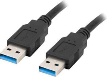 Lanberg CA-USBA-30CU-0010-BK USB cable 1m 3