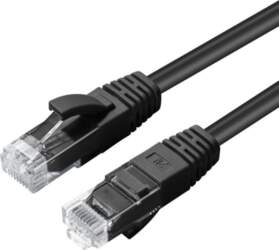 MicroConnect CAT6A UTP 2m Black LSZH