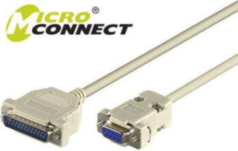 MicroConnect Serial Cable DB9-DB25 3M F/M