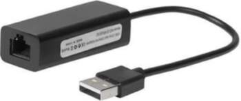 MicroConnect USB2.0 to Ethernet, Black