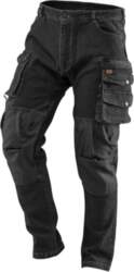 NEO TOOLS DENIM work trousers, black