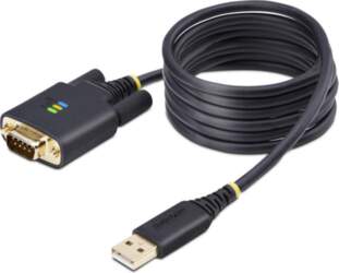 StarTech.com 1P6FFC-USB-SERIAL seriālais kabelis Melns