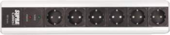 SUPRA Cables Mains Block MD06-EU/SP SWITCH