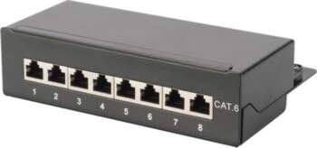 Digitus DN-91608SD, Patchpanel schwarz, Desktop, Cat