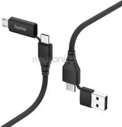 Hama 4-in-1 USB-C/USB-A - USB-C/Micro-USB, 1