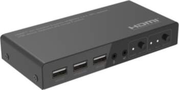MicroConnect 4K@60Hz HDMI KVM switch, 2x1
