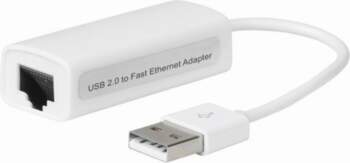 MicroConnect USB2.0 to Ethernet, White