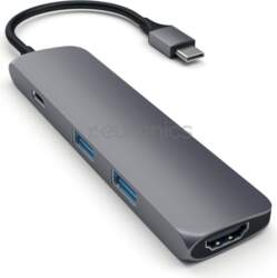 Satechi Multi-port 4K, USB C, pelēka