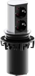 Bachmann 928.002 socket-outlet Black, Silver