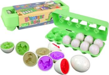 Educational Egg Sorter Set Dinosaurs Puzzle