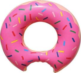 IVY Inflatable Donut Pool Float Ring