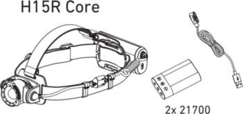 Ledlenser H15R Core Black Headband flashlight