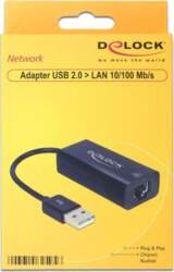 DeLock Adapter USB2.0 LAN 10/100