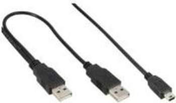 InLine USB Anschlusskabel 2xA/S - B